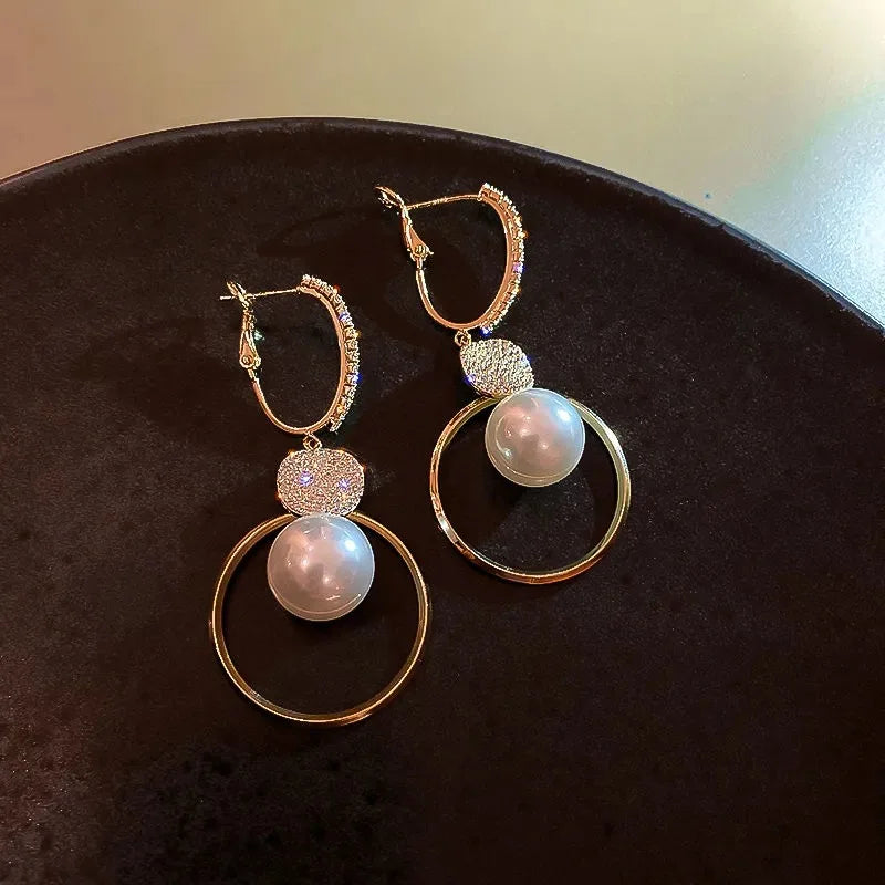 Boho Pearl Drop Earrings