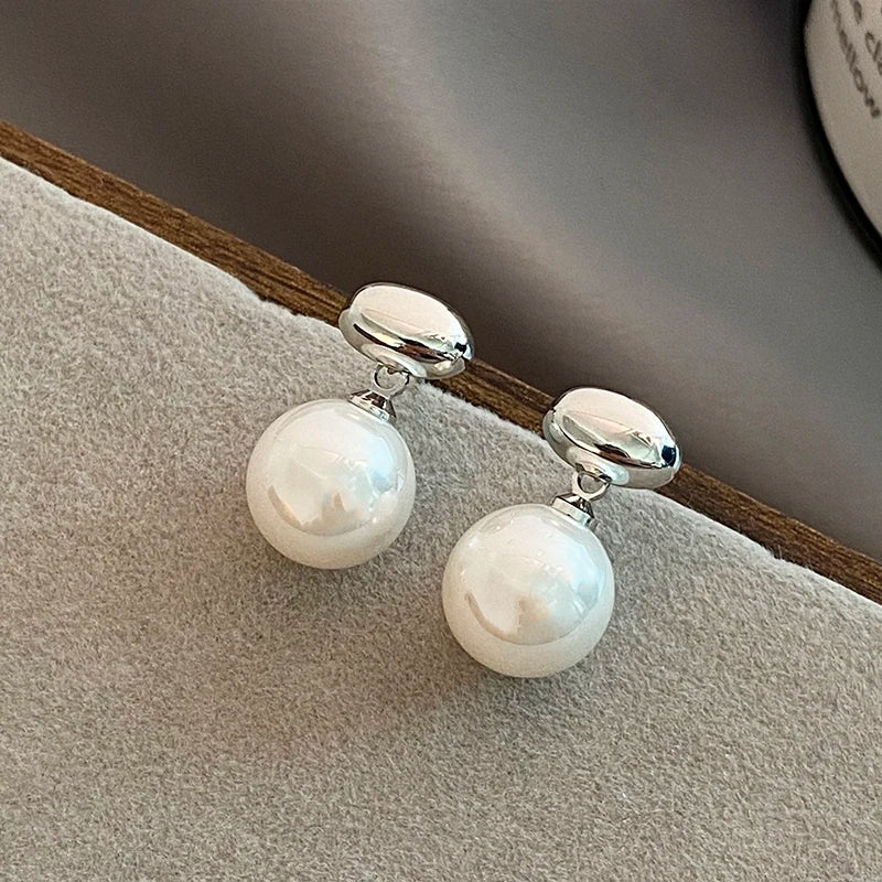 Golden Bean Pearl Earrings