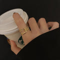 Golden Palm Ring