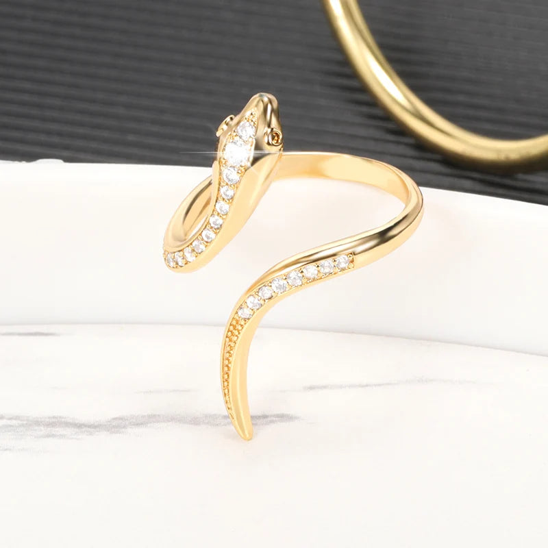 Golden Viper Ring