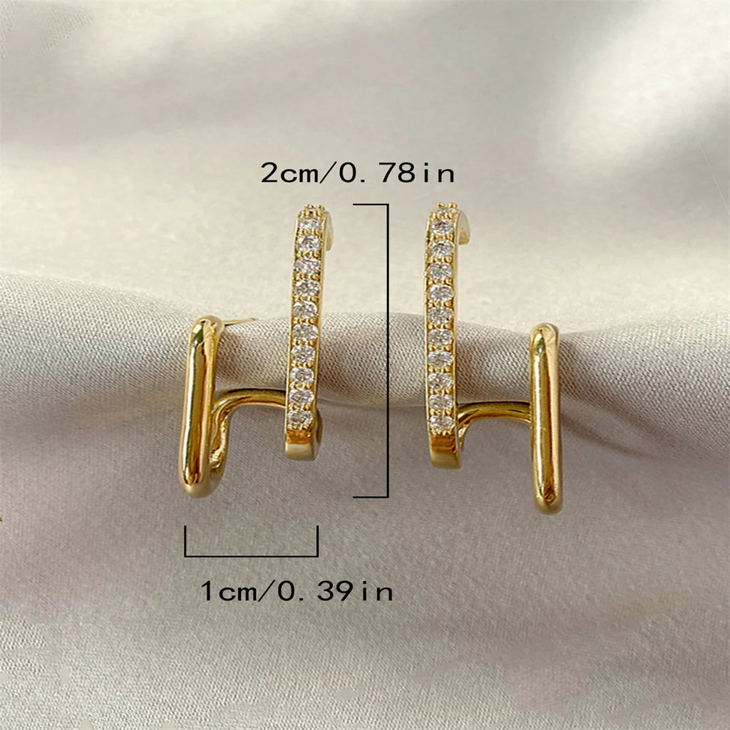 Luxe U-Crystal Earrings
