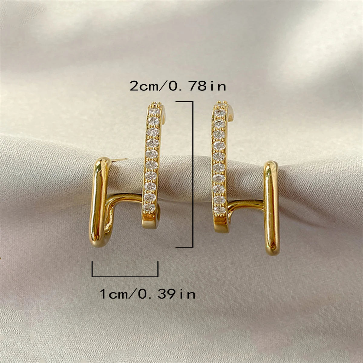 Luxe U-Crystal Earrings
