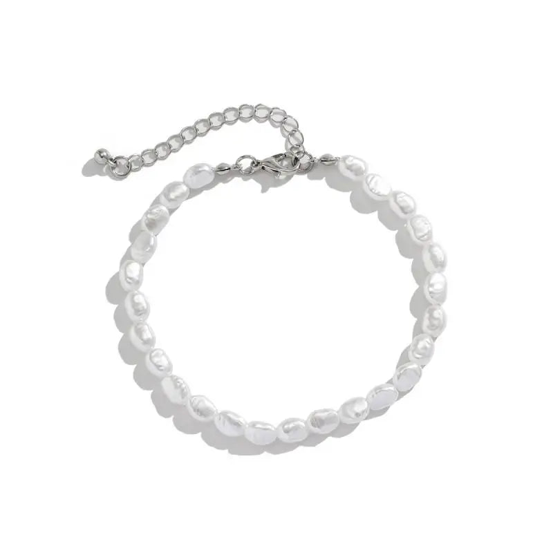 Oval Pearl Chain Set